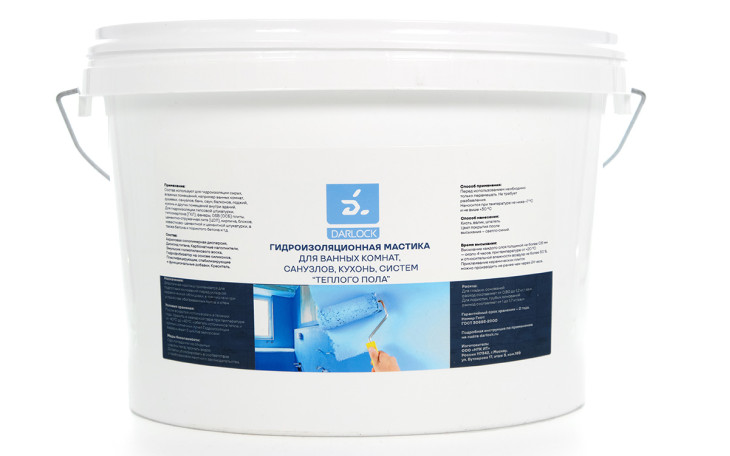 DARLOCK Мастика для ванной и санузлов - гидроизоляция мокрых точек